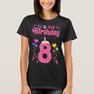 Sweet Donut Es ist mein 8. Geburtstag 8 Jahre alt T-Shirt