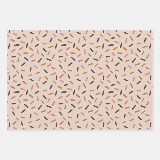 Sweet Donut mit Sprinklen, die Papiertüten aus Spi Geschenkpapier Set (Vorderseite 3)