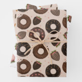 Sweet Donut mit Sprinklen, die Papiertüten aus Spi Geschenkpapier Set (Beispiel)