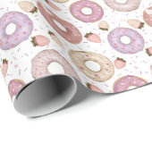 Sweet Donut mit Sprinklerpapier Geschenkpapier (Rolleneckpunkt)