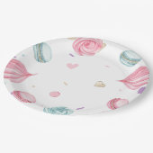 Sweet Donut Niedlich bunt Pappteller (Schrägansicht)