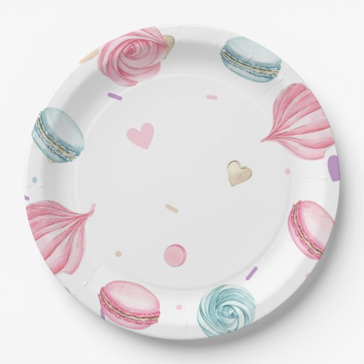 Sweet Donut Niedlich bunt Pappteller (Vorderseite)