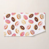 Sweet Donut Pattern Badhandtuch Set (Handtuch)