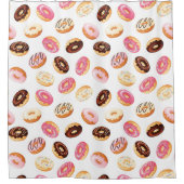 Sweet Donut Pattern Duschvorhang (Vorderseite)