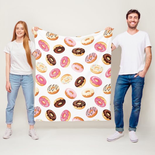 Sweet Donut Pattern Fleecedecke (Beispiel)