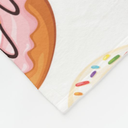Sweet Donut Pattern Fleecedecke (Ecke)