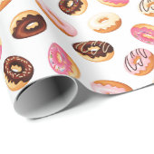 Sweet Donut Pattern Geschenkpapier (Rolleneckpunkt)