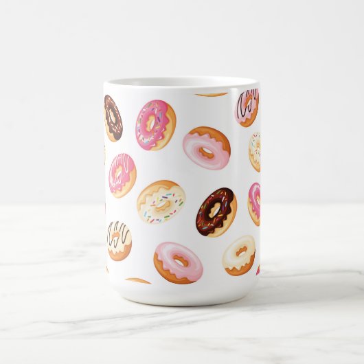 Sweet Donut Pattern Kaffeetasse (Mittel)