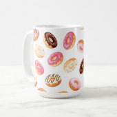 Sweet Donut Pattern Kaffeetasse (Vorderseite Links)