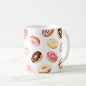 Sweet Donut Pattern Kaffeetasse (VorderseiteRechts)