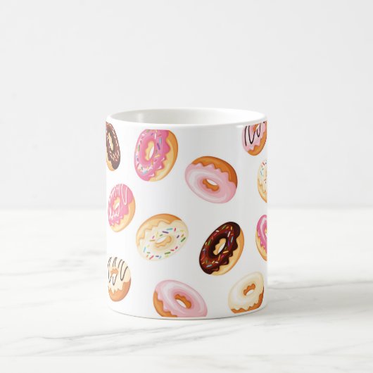 Sweet Donut Pattern Kaffeetasse (Mittel)