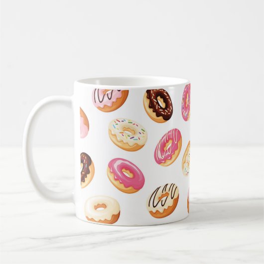 Sweet Donut Pattern Kaffeetasse (Links)