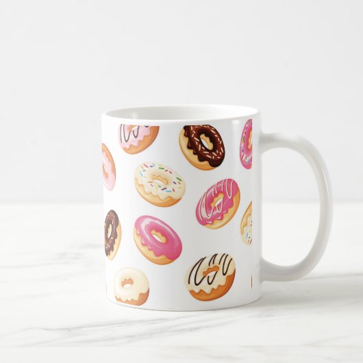 Sweet Donut Pattern Kaffeetasse (Rechts)