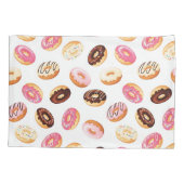 Sweet Donut Pattern Kissenbezug (Rückseite-Links)