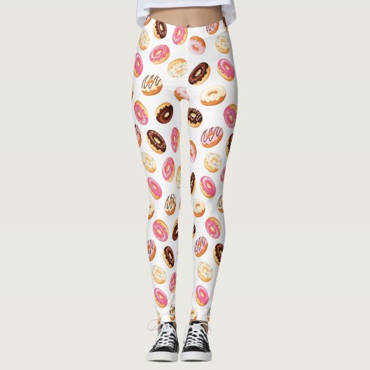 Sweet Donut Pattern Leggings (Vorderseite)