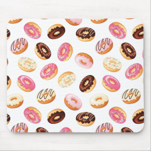 Sweet Donut Pattern Mousepad