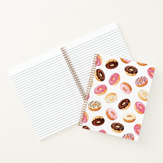 Sweet Donut Pattern Notizblock (Innenseite)