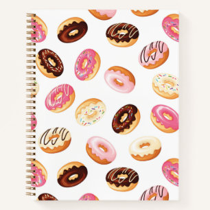 Sweet Donut Pattern Notizblock