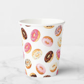 Sweet Donut Pattern Pappbecher (Links)