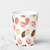 Sweet Donut Pattern Pappbecher (Rechts)