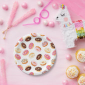 Sweet Donut Pattern Pappteller (Party)