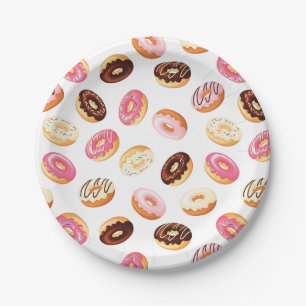 Sweet Donut Pattern Pappteller