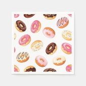 Sweet Donut Pattern Serviette (Vorderseite)