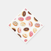 Sweet Donut Pattern Serviette (Ecke)