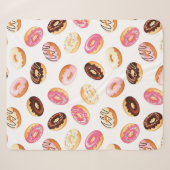 Sweet Donut Pattern Sherpadecke (Vorderseite (Horizontal))