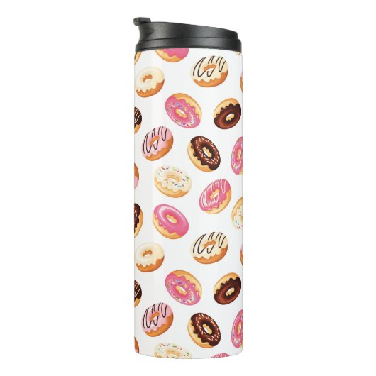 Sweet Donut Pattern Thermosbecher (Nach rechts gedreht)