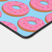 Sweet Donut Rings - Rosa / Blau - Funny Text hinzu Schreibtischunterlage (Ecke)