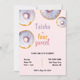 Sweet Donut Watercolor Illustration