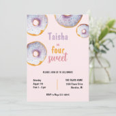 Sweet Donut Watercolor Illustration (Stehend Vorderseite)