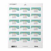 Sweet Donuts Adressaufkleber (Vorne)