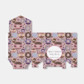 Sweet Donuts Girl Baby Dusche Geschenkschachtel (Ungefaltet)