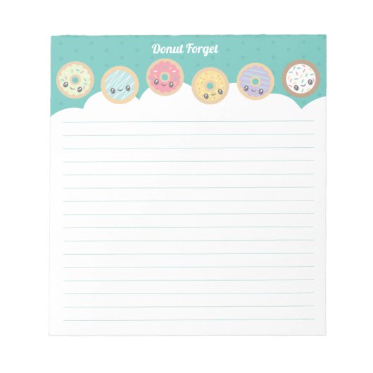 Sweet Donuts Notizblock (Vorderseite)
