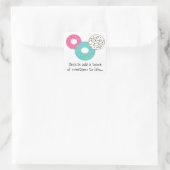 Sweet Donuts Quadratischer Aufkleber (Tasche)