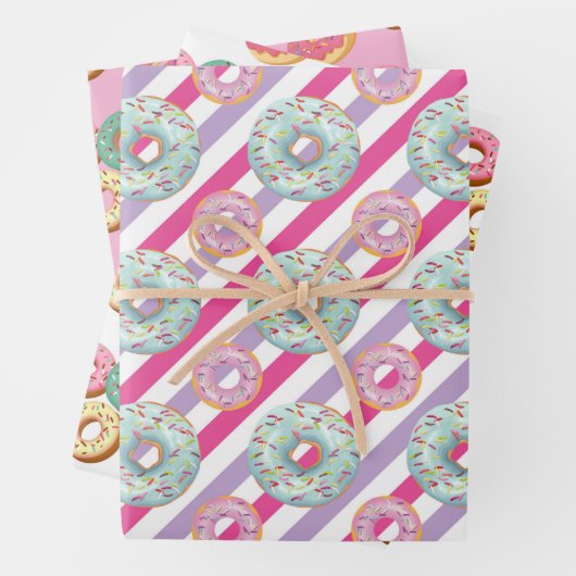Sweet Donuts Serie Design 10 Geschenkpapier Set (Beispiel)