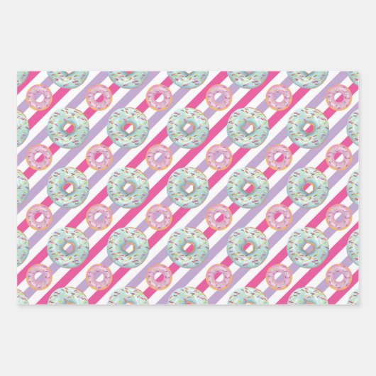 Sweet Donuts Serie Design 10 Geschenkpapier Set (Vorderseite)