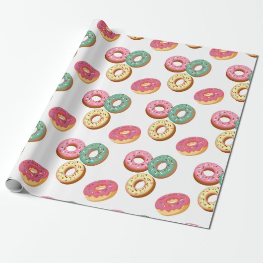 Sweet Donuts Serie Design 3 Geschenkpapier (Ungerollt)