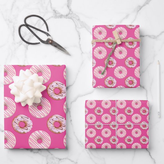 Sweet Donuts Serie Design 8 Geschenkpapier Set (Vorderseite)