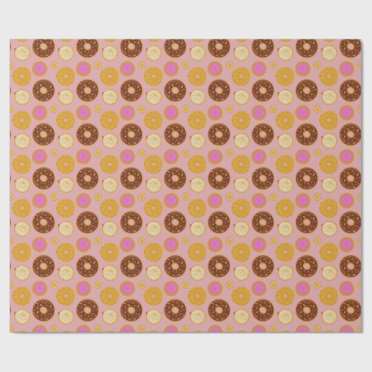 Sweet Donuts Wrapping Paper Geschenkpapier (Flach)