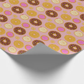 Sweet Donuts Wrapping Paper Geschenkpapier (Ecke)