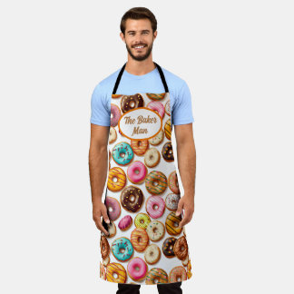 Sweet Doughnut The Baker Man All-over Print-Schürz Schürze