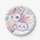 Sweet Dragon Baby Dusche Pappteller (Vorderseite)