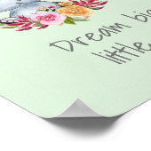 Sweet Dream Big Watercolor Kinderzimmer Poster (Ecke)