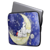 Sweet Dreaming Little Bear Laptopschutzhülle (Vorderseite Links)