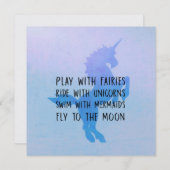 SWEET DREAMS 5.25 x 5.25 card Einladung (Vorne/Hinten)