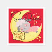 Sweet Dreams and Mince Pies Serviette (Vorderseite)