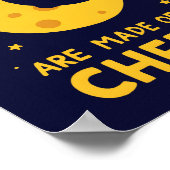 Sweet Dreams Are Made of Cheese Whimsical Night  Poster (Ecke)